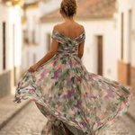 Maxi Dress | Elegant Long Maxi Dress with Sleeves | Flattering Romantic Silhouette 8