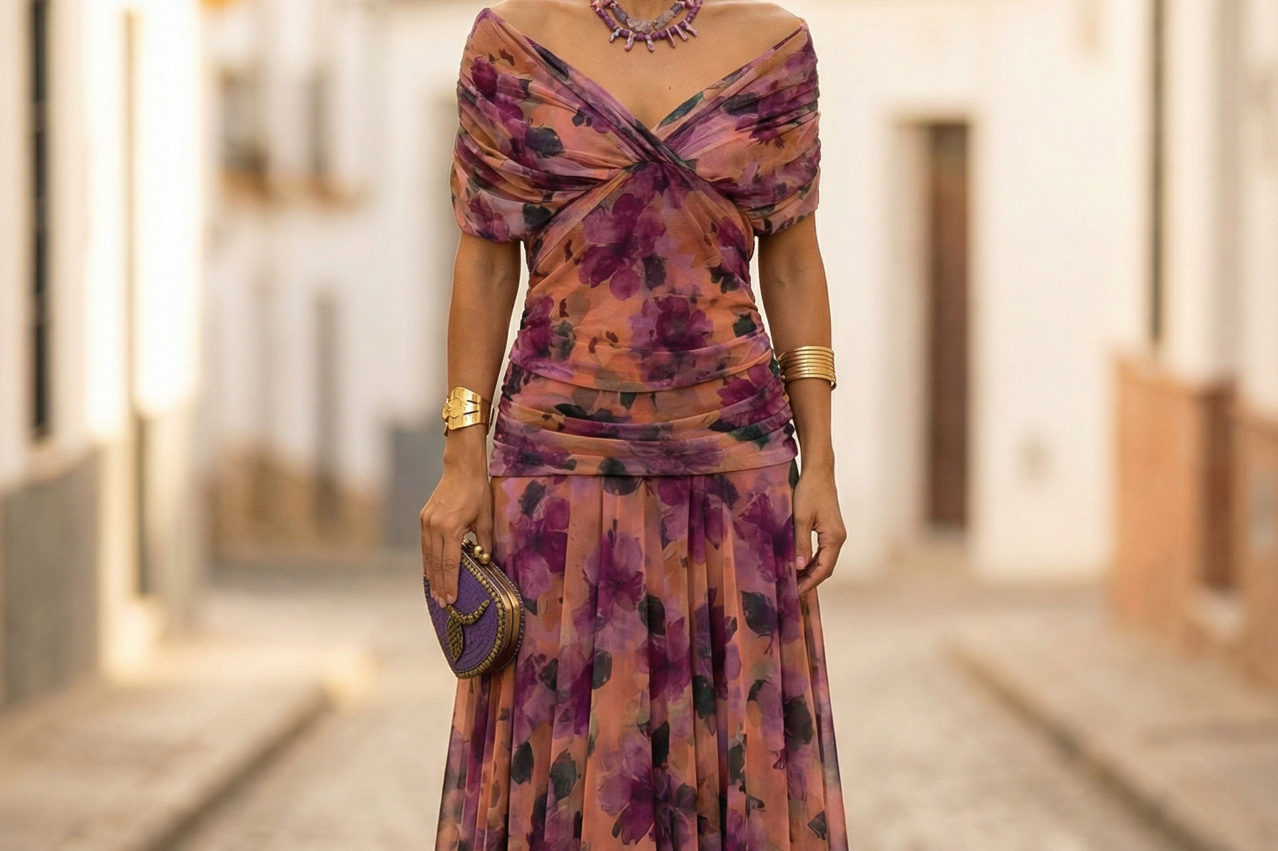 Maxi Dress | Elegant Long Maxi Dress with Sleeves | Flattering Romantic Silhouette 9