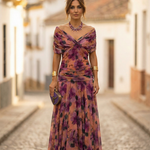 Maxi Dress | Elegant Long Maxi Dress with Sleeves | Flattering Romantic Silhouette 9