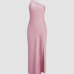 Maxi Dress | Elegant One-Shoulder Long Dress for Special Occasions 10