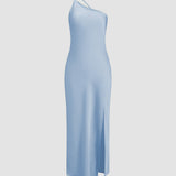 Maxi Dress | Elegant One-Shoulder Long Dress for Special Occasions 11