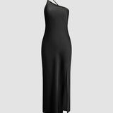 Maxi Dress | Elegant One-Shoulder Long Dress for Special Occasions 8