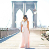 Maxi Dress | Elegant Sleeveless Long Dress with Lace Detail 2