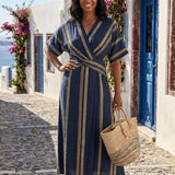 Maxi Dress | Elegant Sleeveless Wrap Long Dress 2