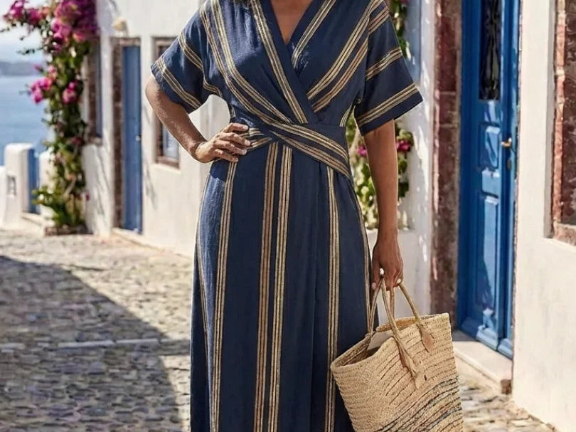 Maxi Dress | Elegant Sleeveless Wrap Long Dress 2