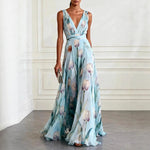 Maxi Dress | Elegant Wrap Style | Timeless Floral Design 0