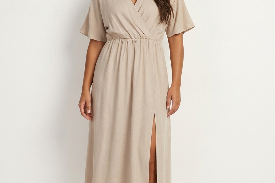 Maxi Dress | Elegant Wrap V-Neck Long Dress for Women 1