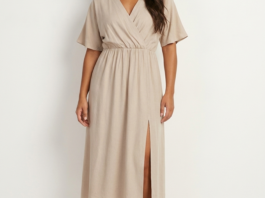 Maxi Dress | Elegant Wrap V-Neck Long Dress for Women 1