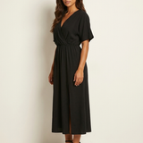 Maxi Dress | Elegant Wrap V-Neck Long Dress for Women 4