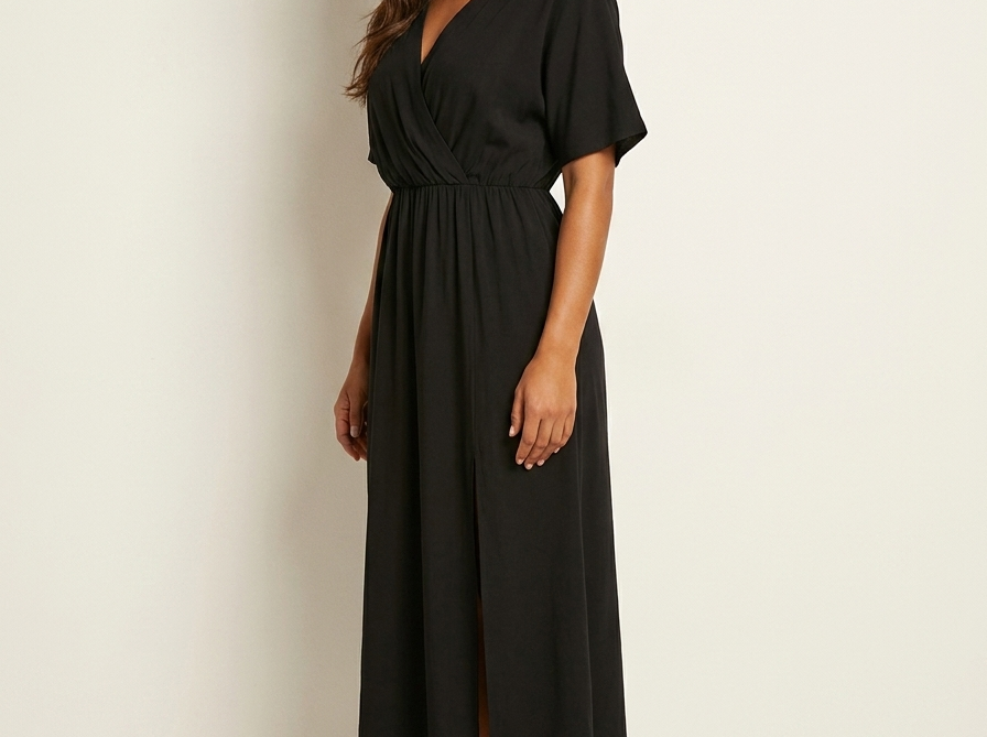 Maxi Dress | Elegant Wrap V-Neck Long Dress for Women 4