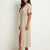 Maxi Dress | Elegant Wrap V-Neck Long Dress for Women 5