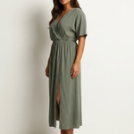 Maxi Dress | Elegant Wrap V-Neck Long Dress for Women 7