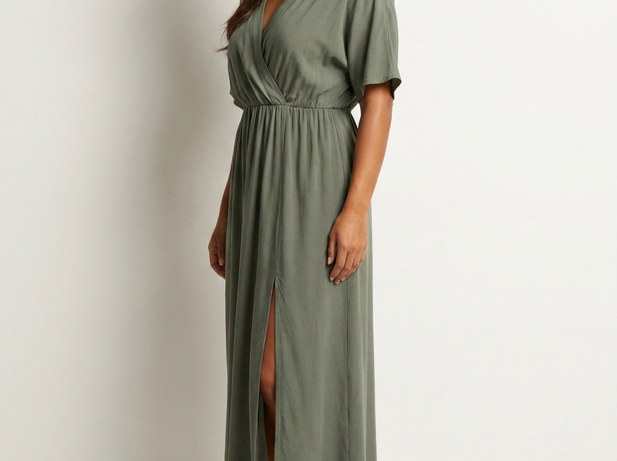 Maxi Dress | Elegant Wrap V-Neck Long Dress for Women 7