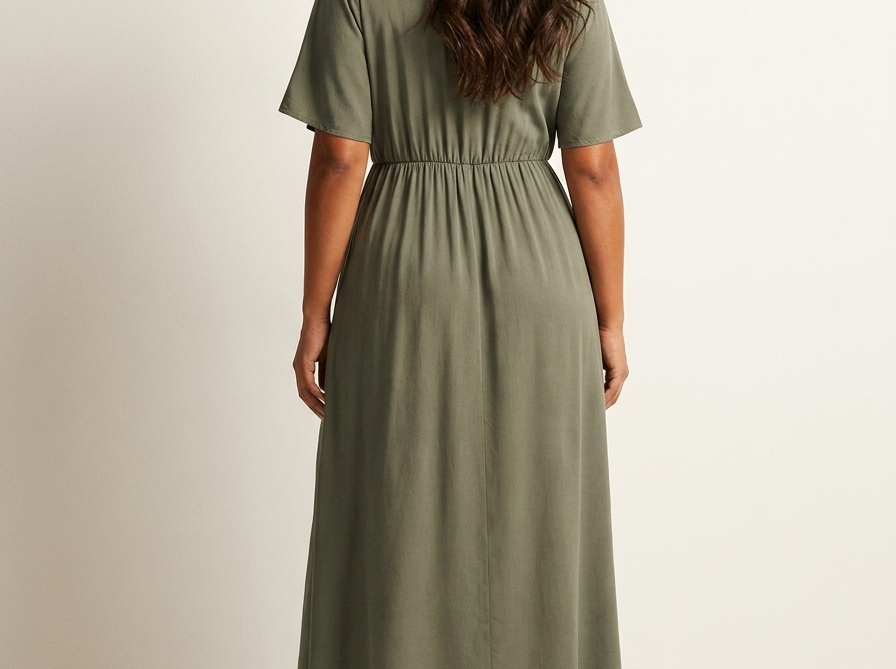Maxi Dress | Elegant Wrap V-Neck Long Dress for Women 8