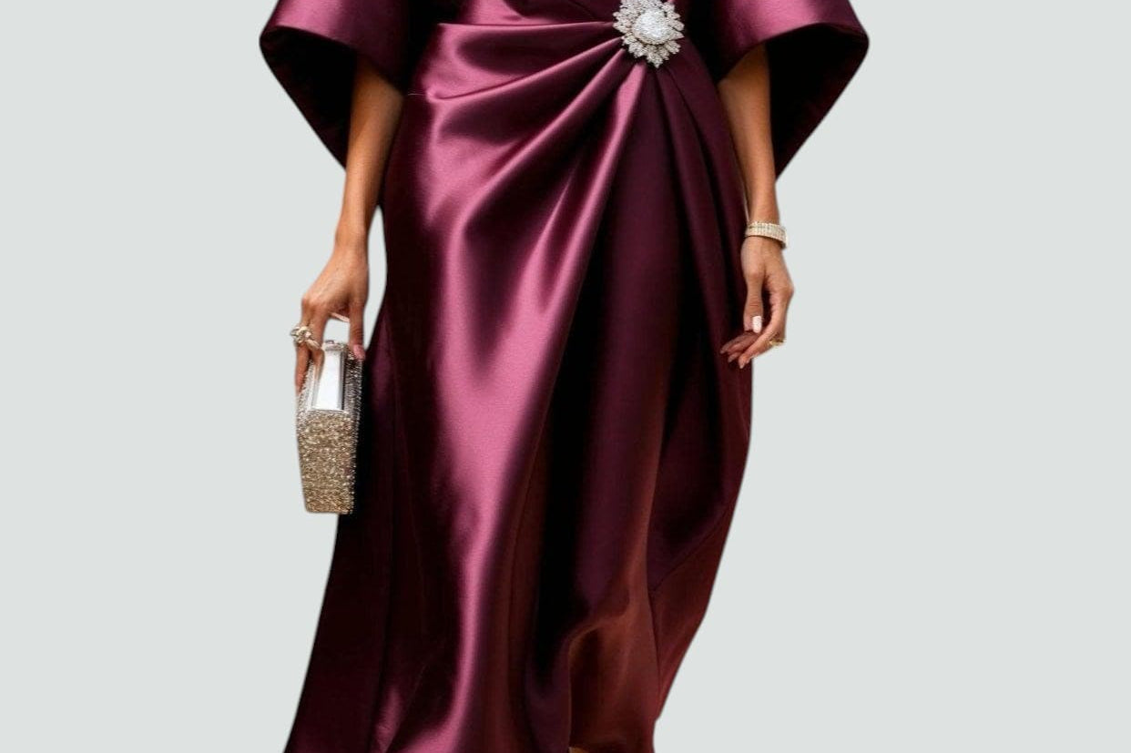 Maxi Dress | Floral Long Sleeve Maxi Dress | Flattering Elegant Design 1