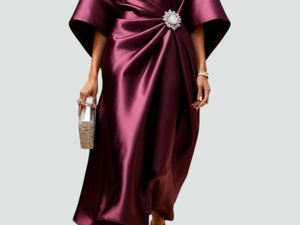 Maxi Dress | Floral Long Sleeve Maxi Dress | Flattering Elegant Design 1