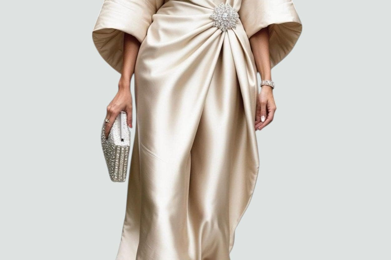 Maxi Dress | Floral Long Sleeve Maxi Dress | Flattering Elegant Design 5