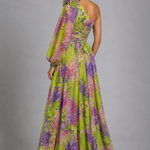 Maxi Dress | Floral One Shoulder Spring Dress | Elegant Flowing Silhouette 8