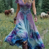 Maxi Dress | Floral Print Long Summer Dress | Elegant Flowing Design 0