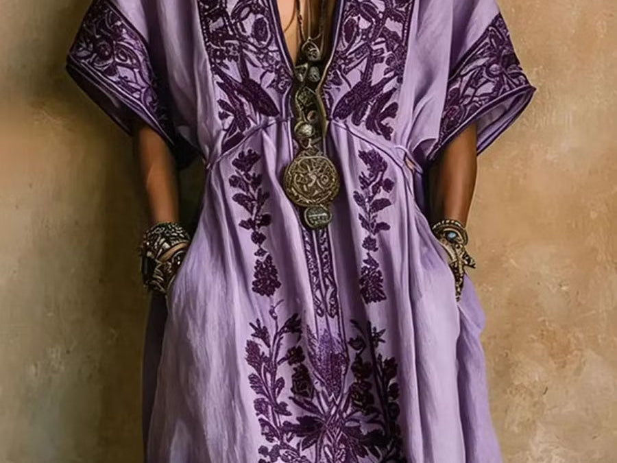 Maxi Dress | Floral Tiered Long Summer Dress Elegant Bohemian 1