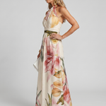 Maxi Dress | Flowing Halter Neck Long Summer Dress Elegant Comfortable 1