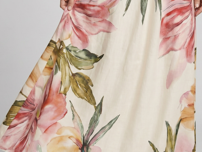 Maxi Dress | Flowing Halter Neck Long Summer Dress Elegant Comfortable 2
