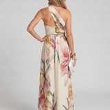 Maxi Dress | Flowing Halter Neck Long Summer Dress Elegant Comfortable 3