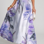 Maxi Dress | Flowing Halter Neck Long Summer Dress Elegant Comfortable 5