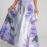 Maxi Dress | Flowing Halter Neck Long Summer Dress Elegant Comfortable 5