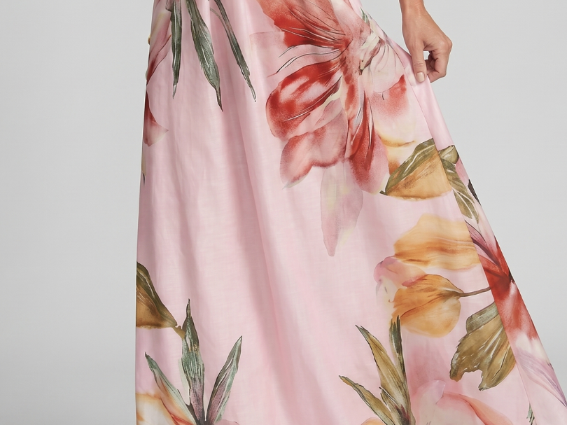 Maxi Dress | Flowing Halter Neck Long Summer Dress Elegant Comfortable 7