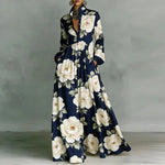 Maxi Dress | High-Waisted Long Sleeve Elegant Casual Dress 6