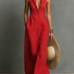 Maxi Dress | Minimalist Sleeveless Long Summer Dress | Elegant Chic Design 0