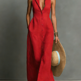 Maxi Dress | Minimalist Sleeveless Long Summer Dress | Elegant Chic Design 0