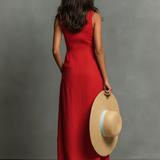 Maxi Dress | Minimalist Sleeveless Long Summer Dress | Elegant Chic Design 1