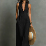 Maxi Dress | Minimalist Sleeveless Long Summer Dress | Elegant Chic Design 3