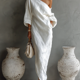 Maxi Dress | One Shoulder Elegant Oversized Long Dress for Women 0