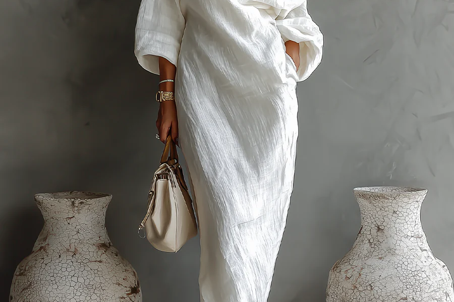 Maxi Dress | One Shoulder Elegant Oversized Long Dress for Women 0