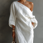 Maxi Dress | One Shoulder Elegant Oversized Long Dress for Women 2