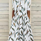 Midi Dress | Coastal Floral Summer Dress Elegant Comfortable 2