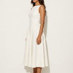 Midi Dress | Elegant Open Back A-Line Summer Dress 1