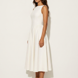 Midi Dress | Elegant Open Back A-Line Summer Dress 1
