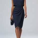 Midi Dress | Elegant Summer Dresses with Keyhole Neckline and Ruffles 1