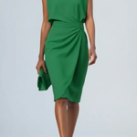 Midi Dress | Elegant Summer Dresses with Keyhole Neckline and Ruffles 4