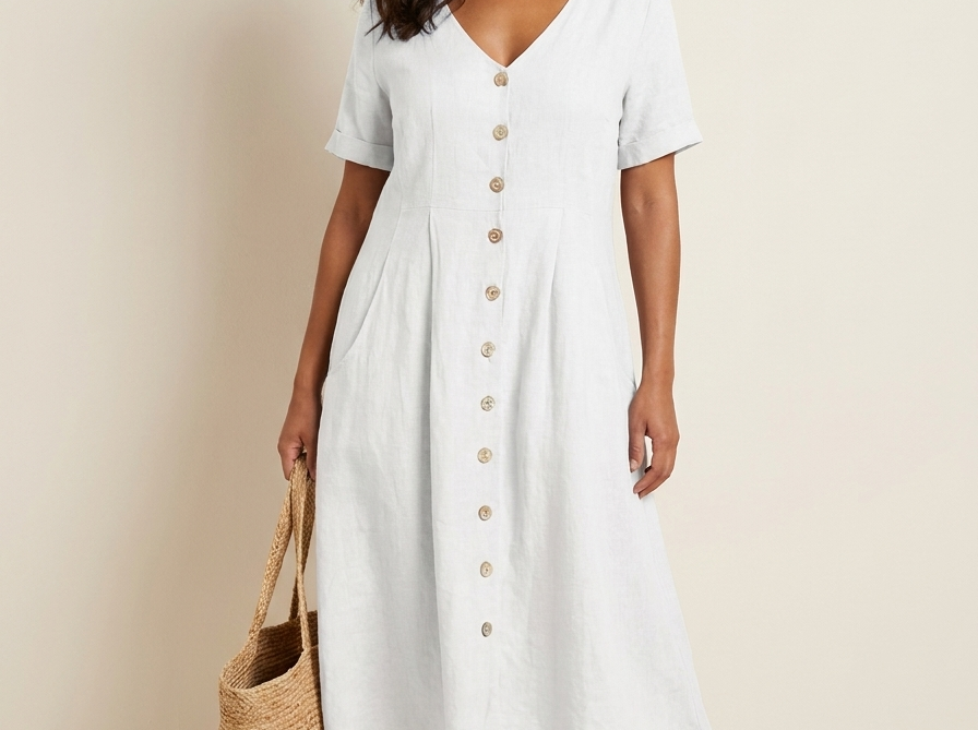 Midi Dress | Elegant Summer Style with Comfortable Fit 0