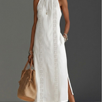 Midi Dress | Embroidered Sleeveless Summer Dress | Elegant Versatile 1