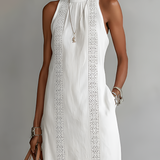 Midi Dress | Embroidered Sleeveless Summer Dress | Elegant Versatile 3