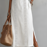 Midi Dress | Embroidered Sleeveless Summer Dress | Elegant Versatile 4