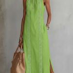 Midi Dress | Embroidered Sleeveless Summer Dress | Elegant Versatile 5