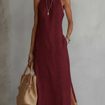 Midi Dress | Embroidered Sleeveless Summer Dress | Elegant Versatile 7