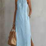 Midi Dress | Embroidered Sleeveless Summer Dress | Elegant Versatile 8